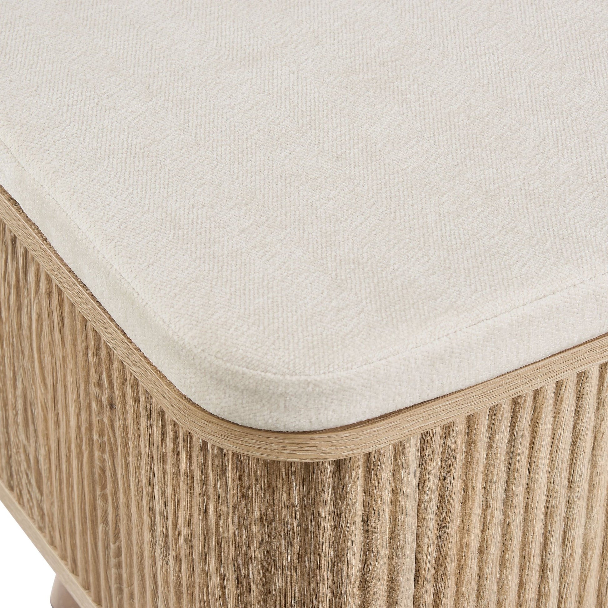 Hattie Seated Storage Bench - Light Wood - DUSK