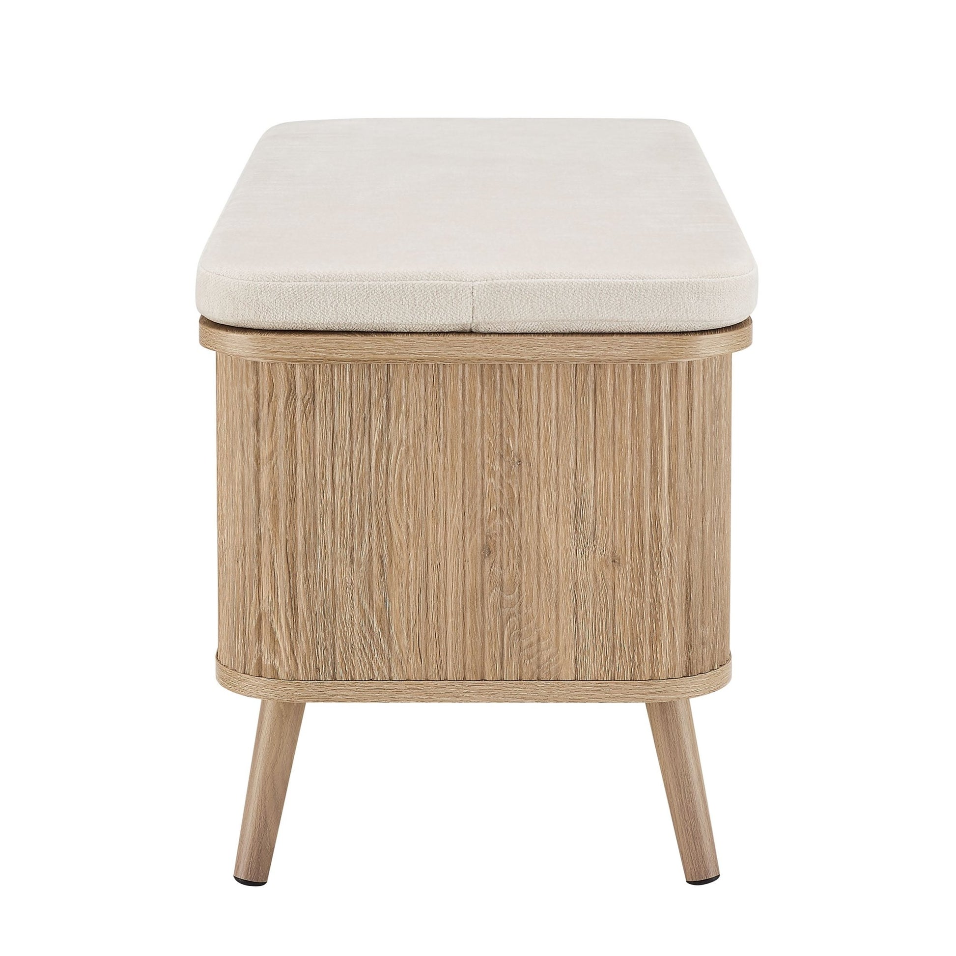 Hattie Seated Storage Bench - Light Wood - DUSK