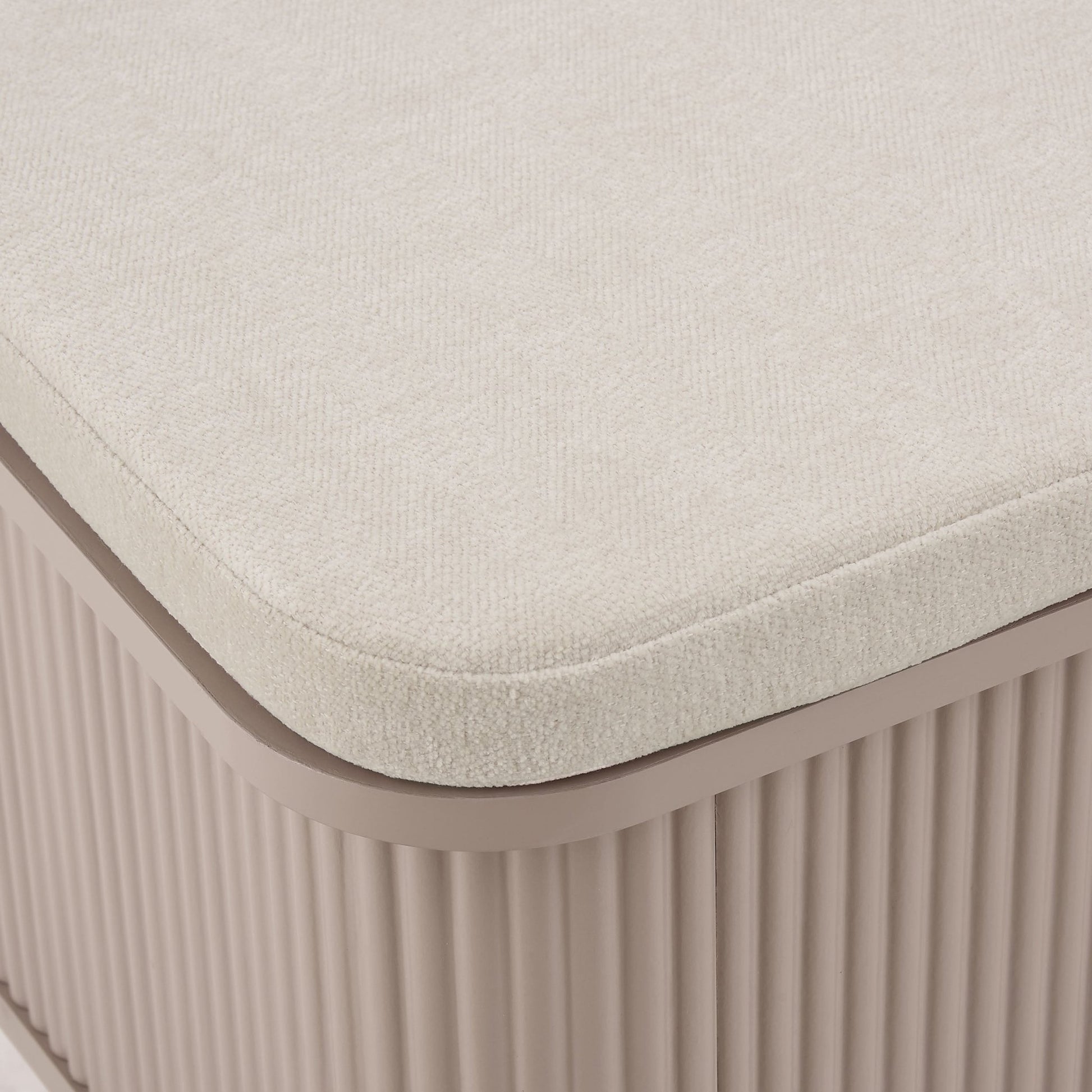 Hattie Seated Storage Bench - Taupe - DUSK