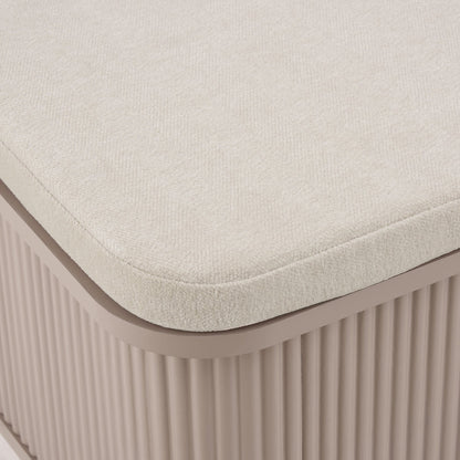 Hattie Seated Storage Bench - Taupe - DUSK