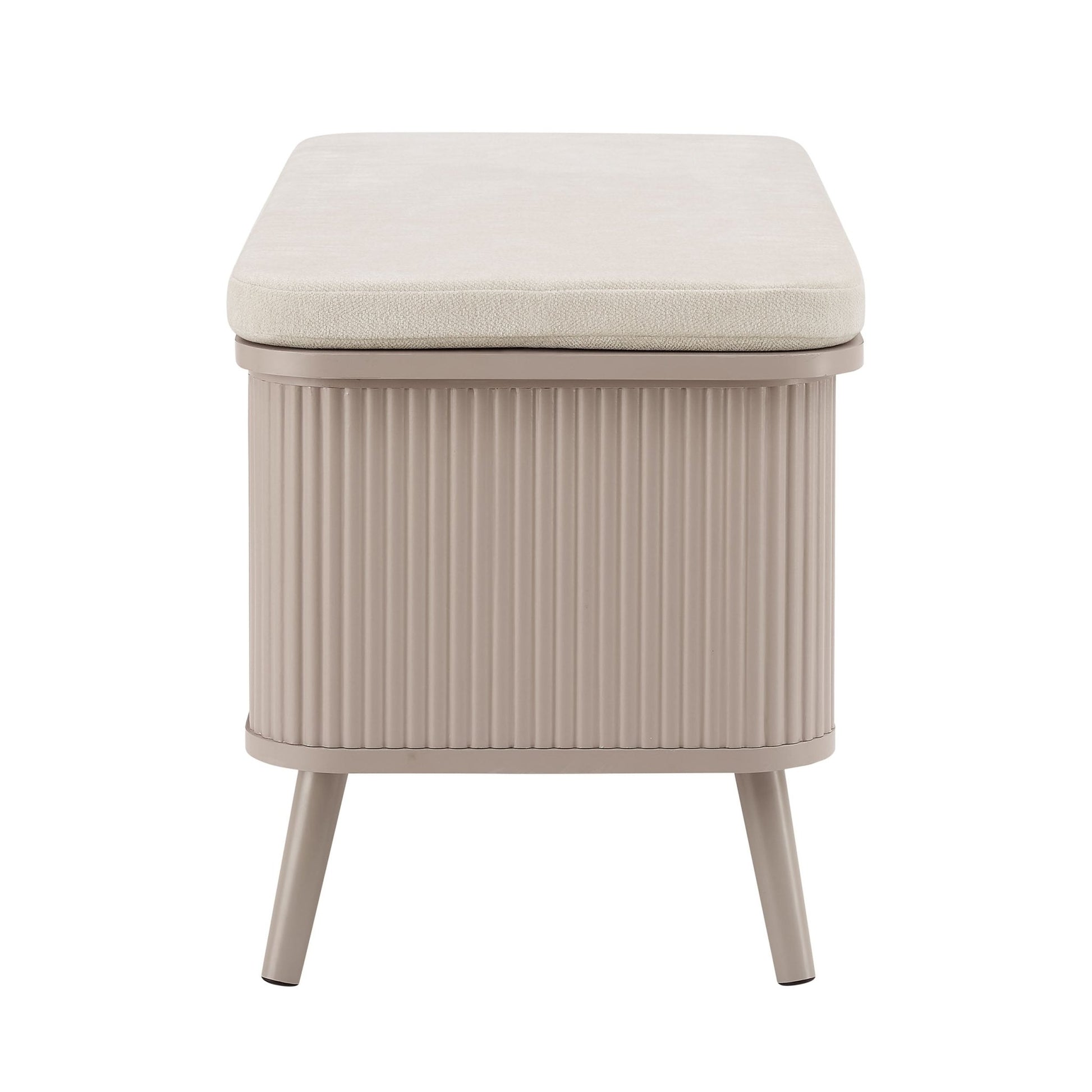 Hattie Seated Storage Bench - Taupe - DUSK