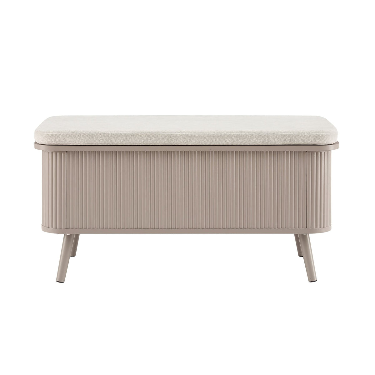 Hattie Seated Storage Bench - Taupe - DUSK