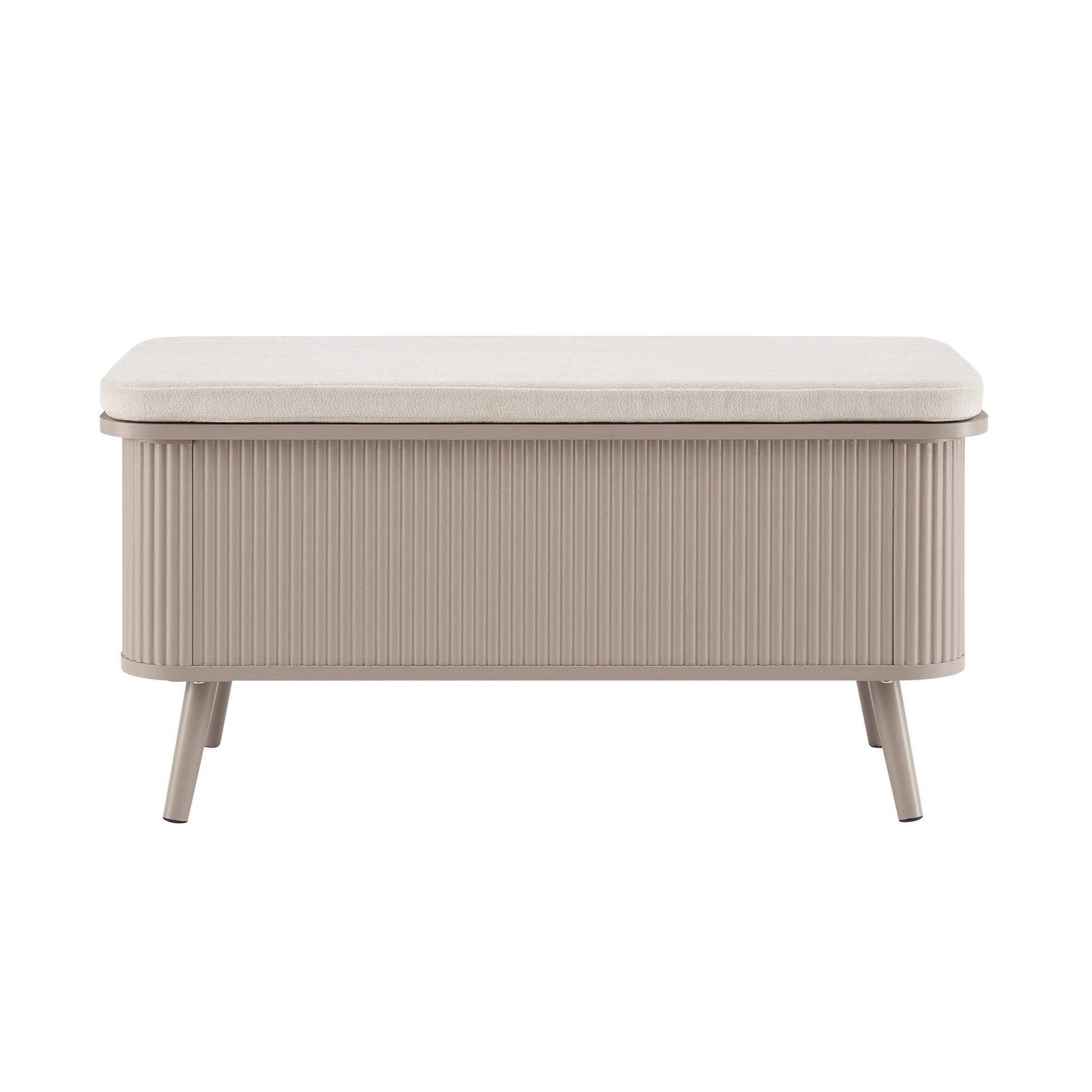 Hattie Seated Storage Bench - Taupe - DUSK
