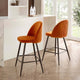 Hattie Set of 2 Barstools - Bright Orange - DUSK