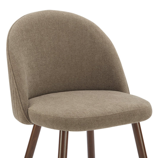 Hattie Set of 2 Barstools - Chenille Mushroom - DUSK