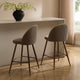 Hattie Set of 2 Barstools - Chenille Mushroom - DUSK
