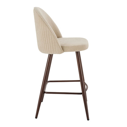 Hattie Set of 2 Barstools - Chenille Oatmeal - DUSK