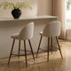 Hattie Set of 2 Barstools - Chenille Oatmeal - DUSK