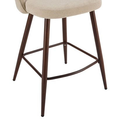 Hattie Set of 2 Barstools - Chenille Oatmeal - DUSK