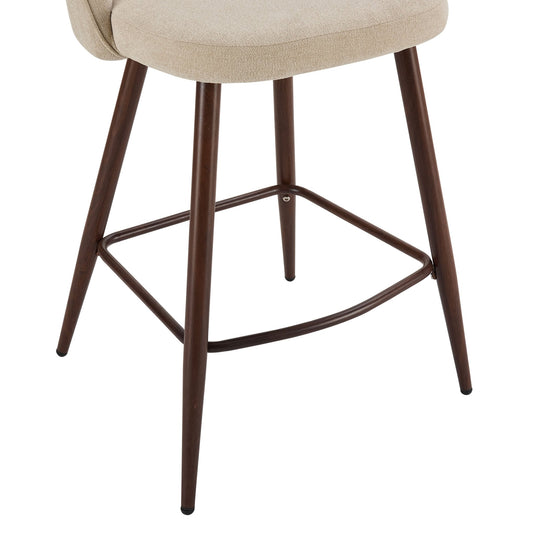 Hattie Set of 2 Barstools - Chenille Oatmeal - DUSK