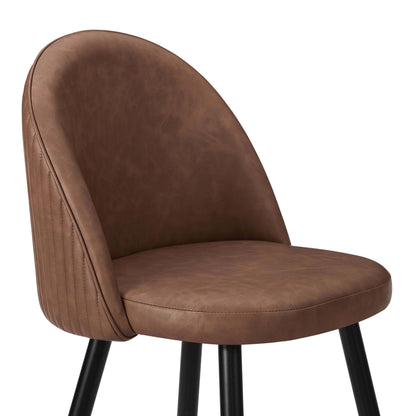 Hattie Set of 2 Barstools - Faux Leather Tan - DUSK
