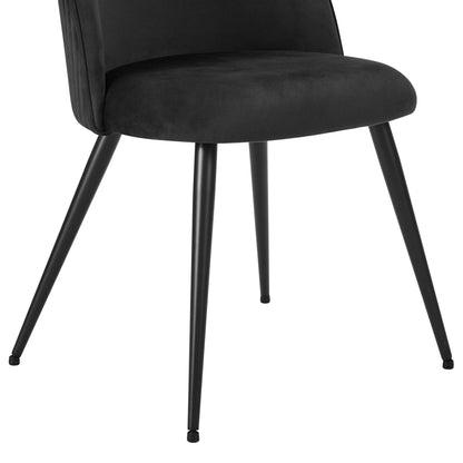Hattie Set of 2 Dining Chairs - Black - DUSK
