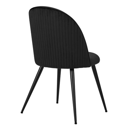 Hattie Set of 2 Dining Chairs - Black - DUSK
