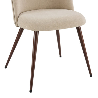 Hattie Set of 2 Dining Chairs - Chenille Oatmeal - DUSK