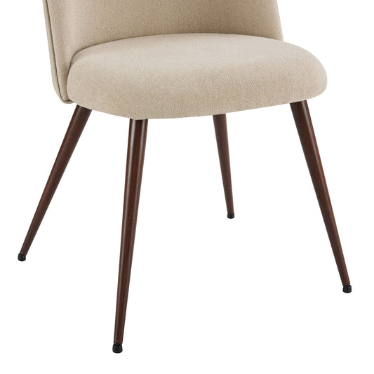 Hattie Set of 2 Dining Chairs - Chenille Oatmeal - DUSK