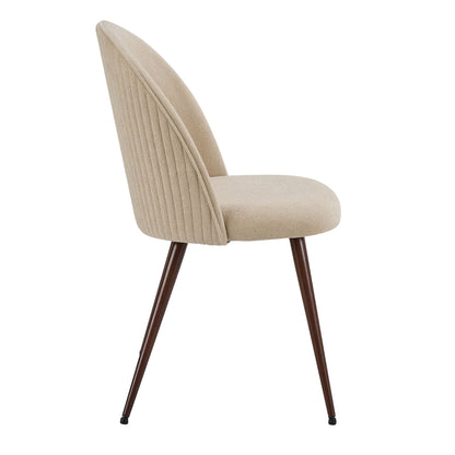 Hattie Set of 2 Dining Chairs - Chenille Oatmeal - DUSK
