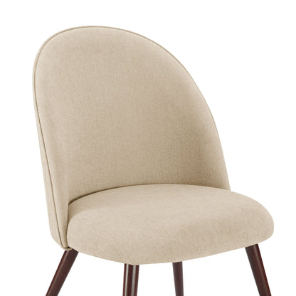 Hattie Set of 2 Dining Chairs - Chenille Oatmeal - DUSK