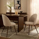 Hattie Set of 2 Dining Chairs - Chenille Oatmeal - DUSK
