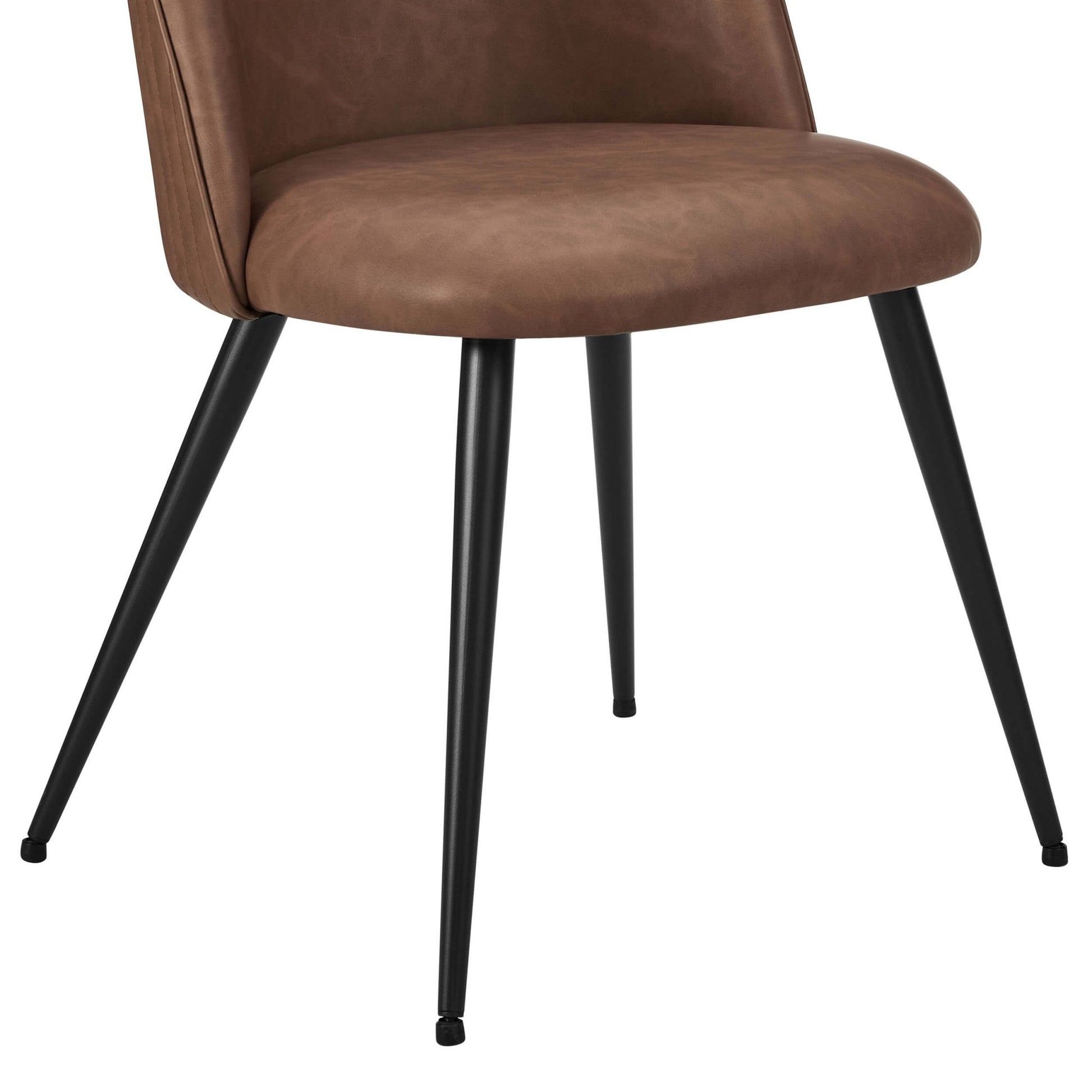 Hattie Set of 2 Dining Chairs - Faux Leather Tan - DUSK