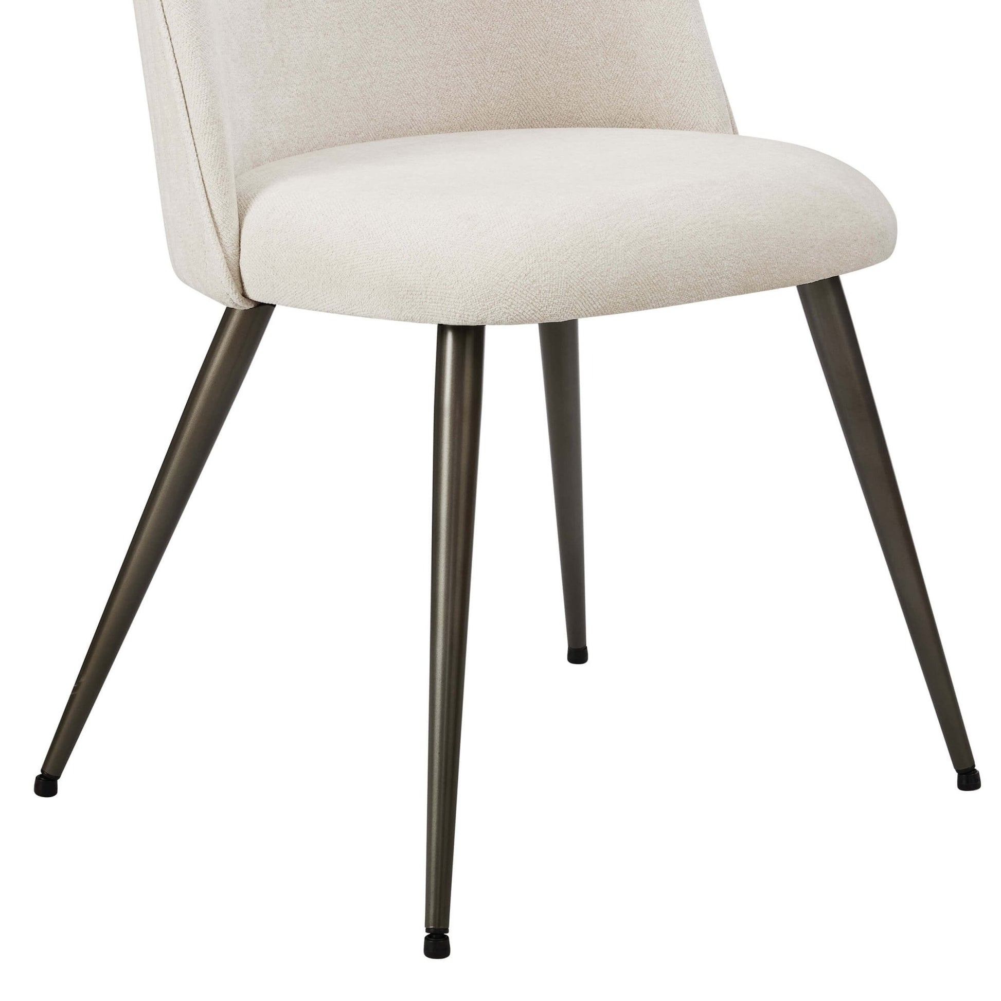 Hattie Set of 2 Dining Chairs - Ivory Chenille - DUSK