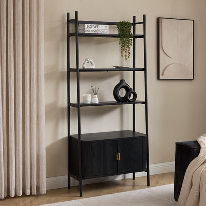 Hattie Shelving Unit - Black - DUSK