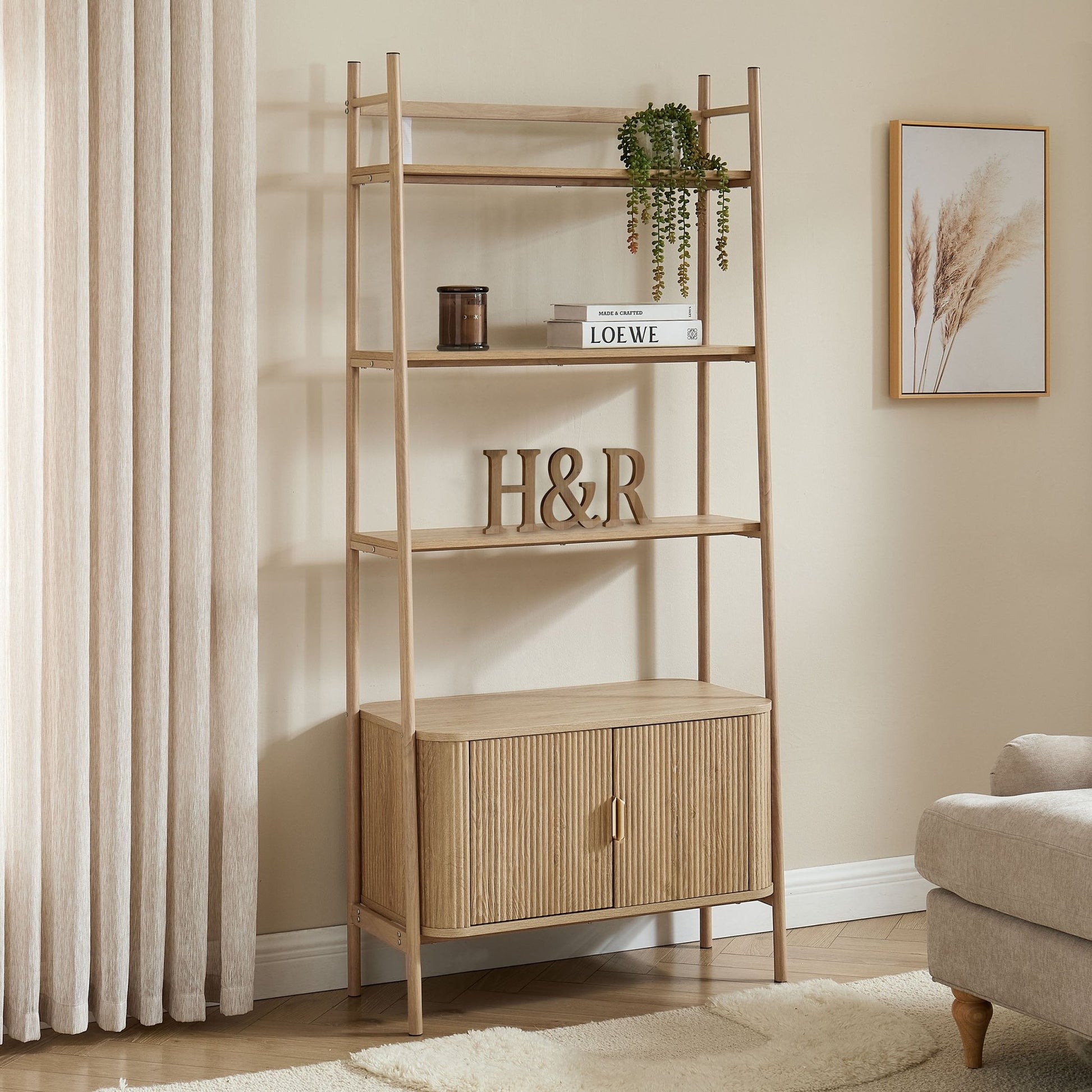 Hattie Shelving Unit - Light Wood - DUSK