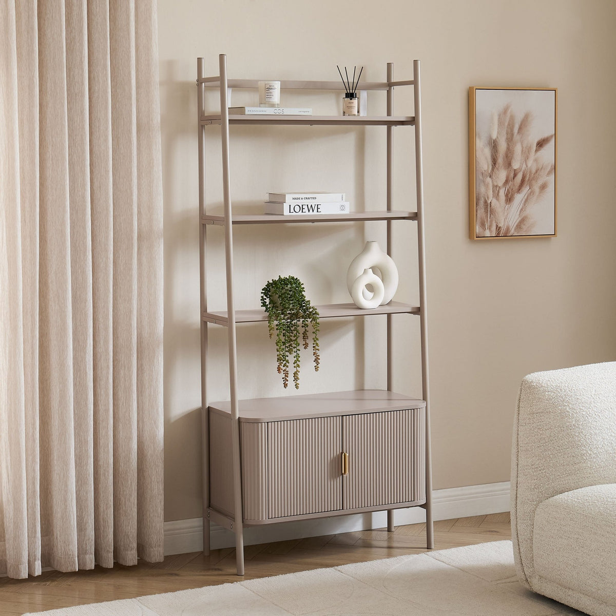 Hattie Shelving Unit - Taupe - DUSK
