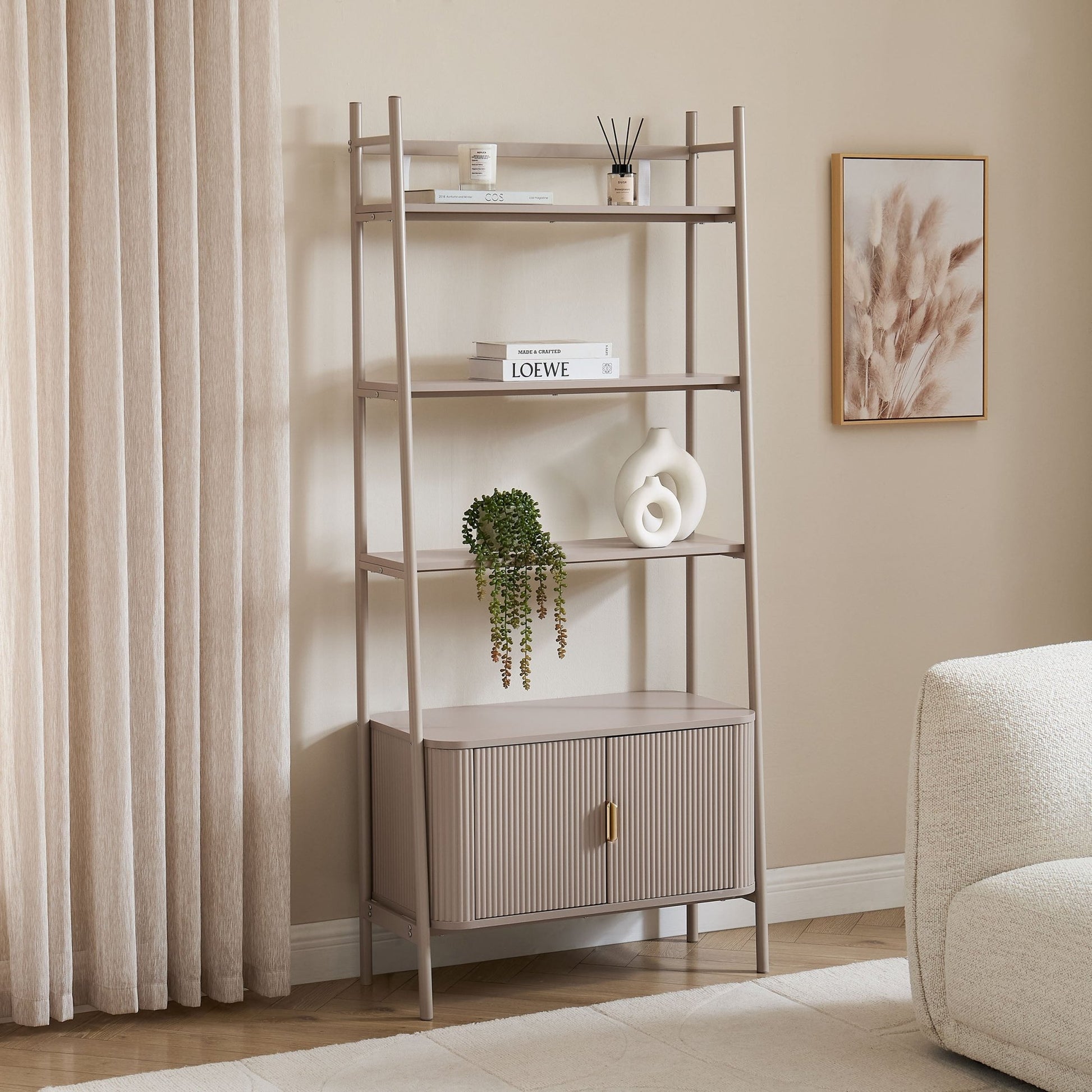 Hattie Shelving Unit - Taupe - DUSK