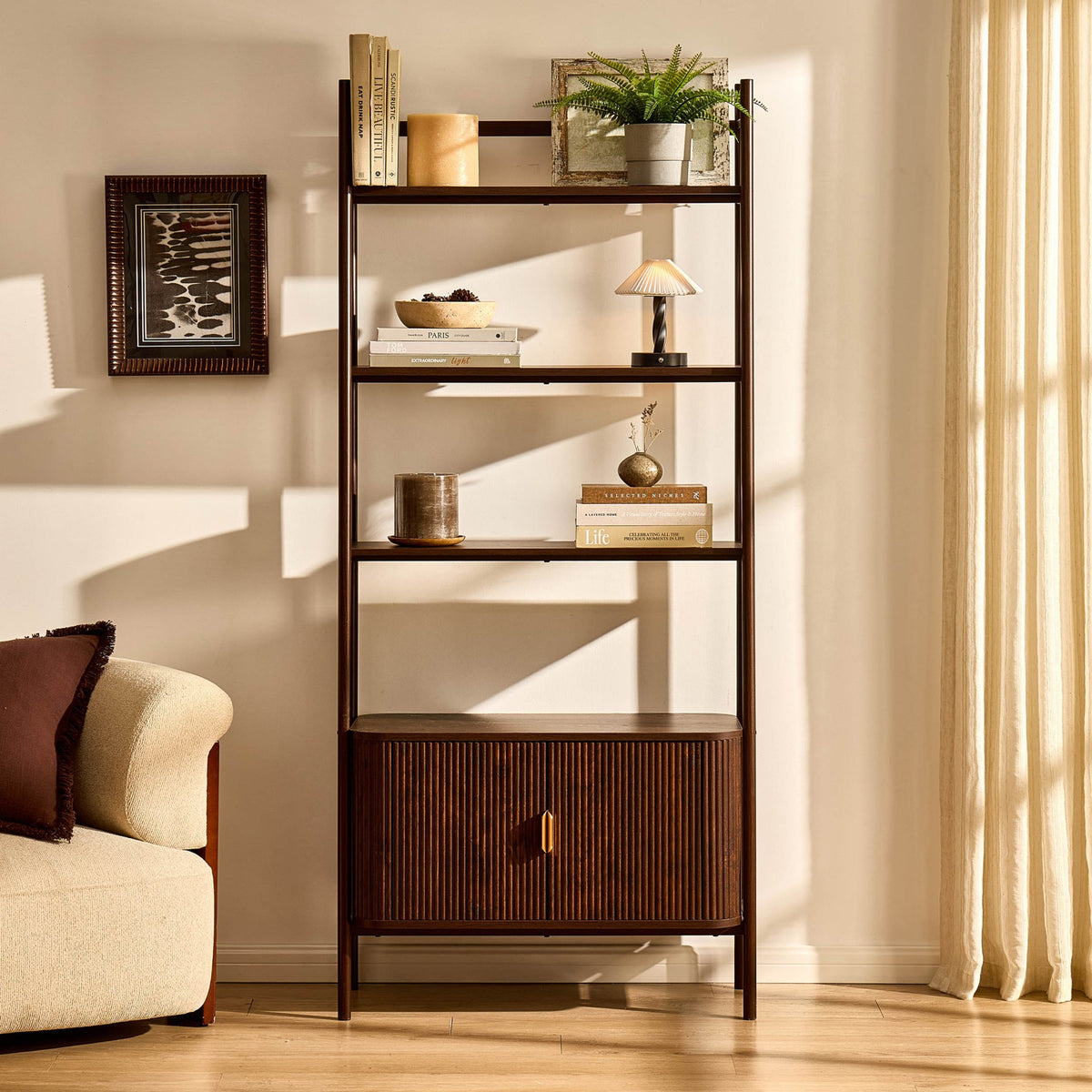 Hattie Shelving Unit - Walnut - DUSK