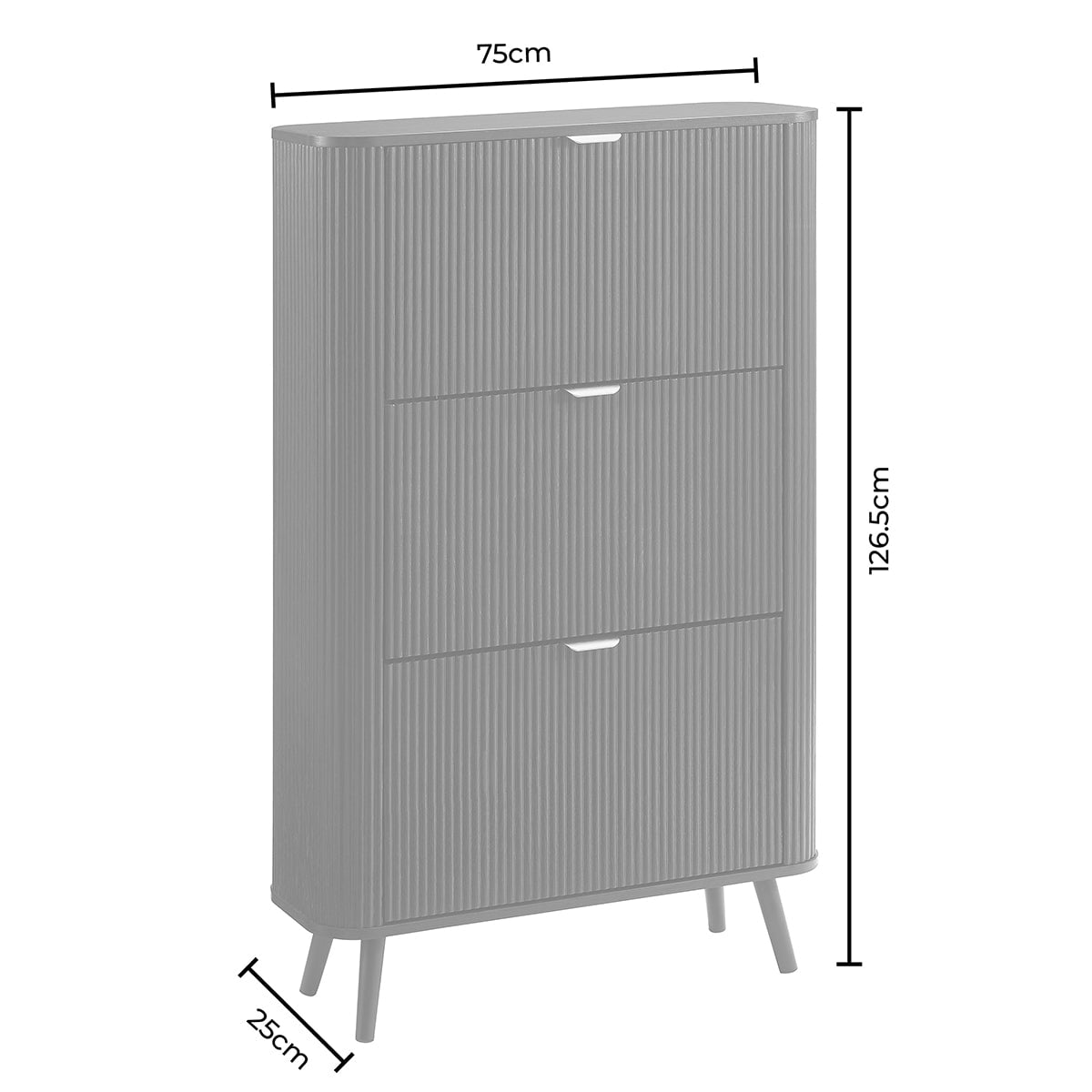 Hattie Shoe Cabinet - Black - DUSK