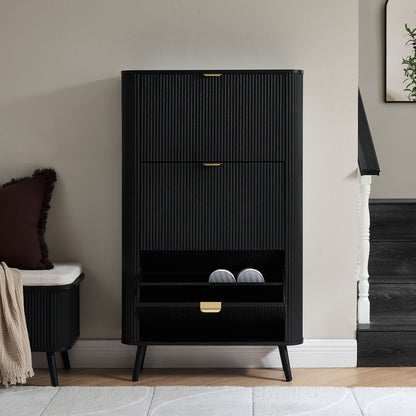 Hattie Shoe Cabinet - Black - DUSK