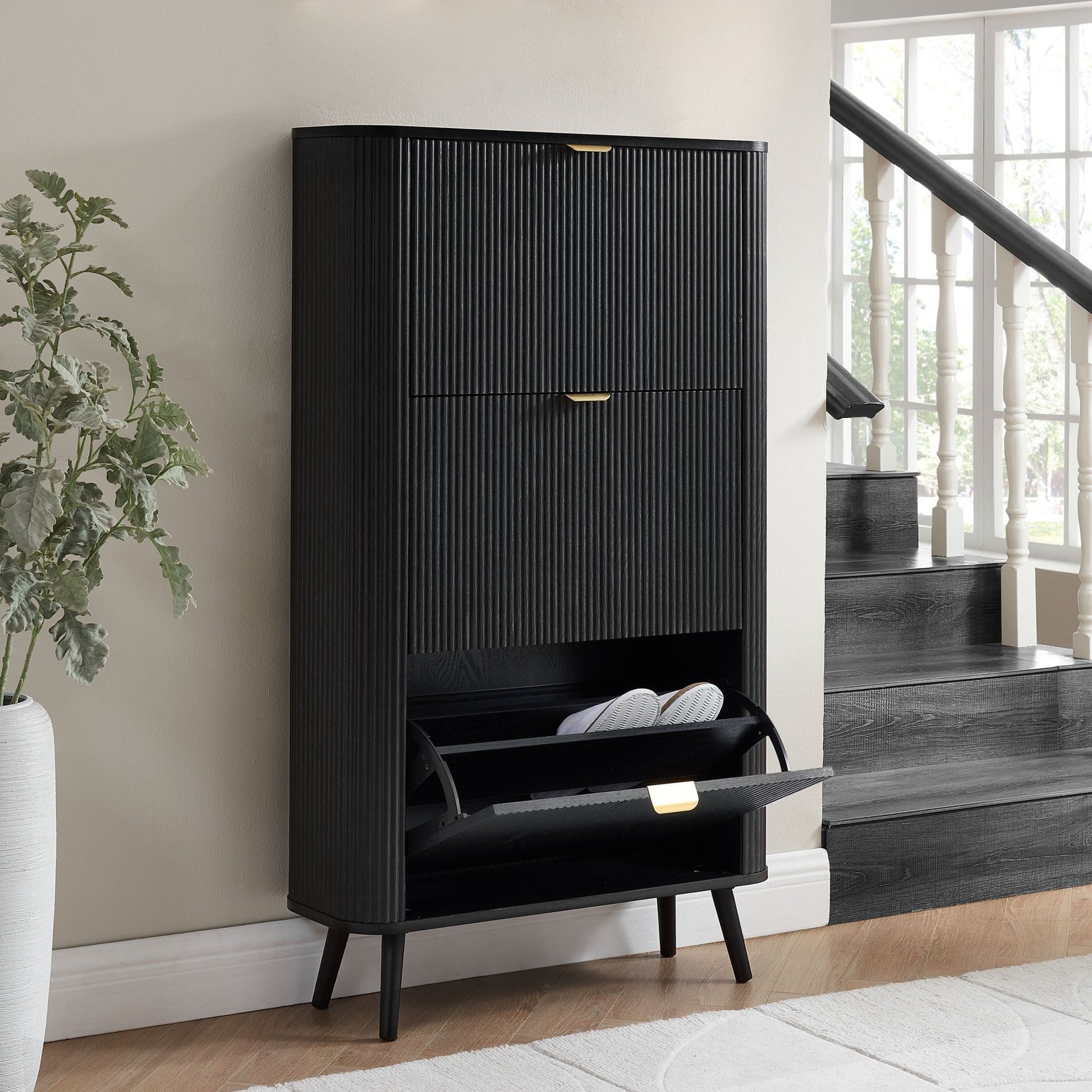 Hattie Shoe Cabinet - Black - DUSK