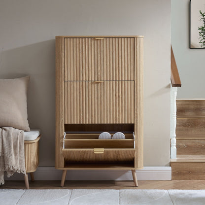 Hattie Shoe Cabinet - Light Wood - DUSK