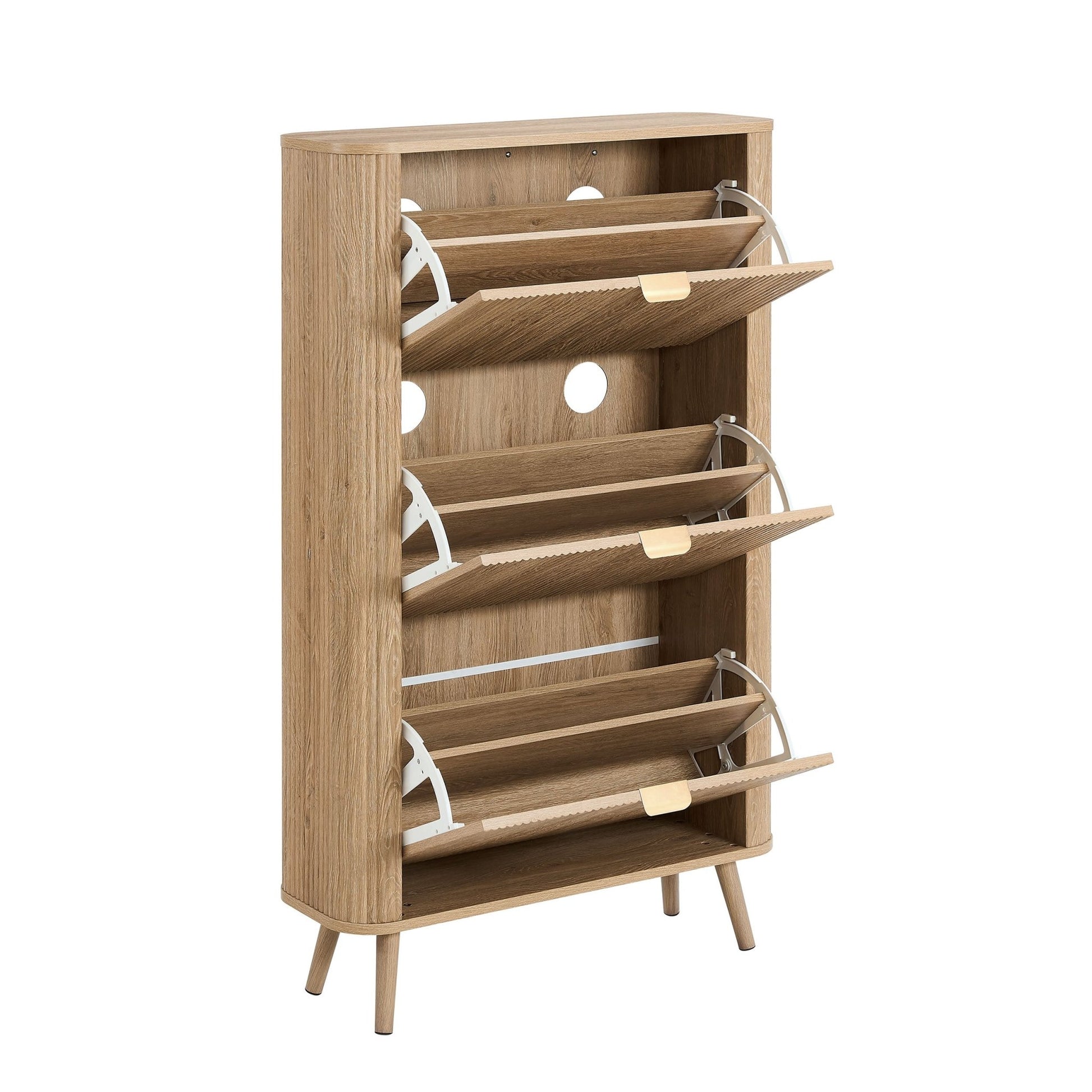 Hattie Shoe Cabinet - Light Wood - DUSK