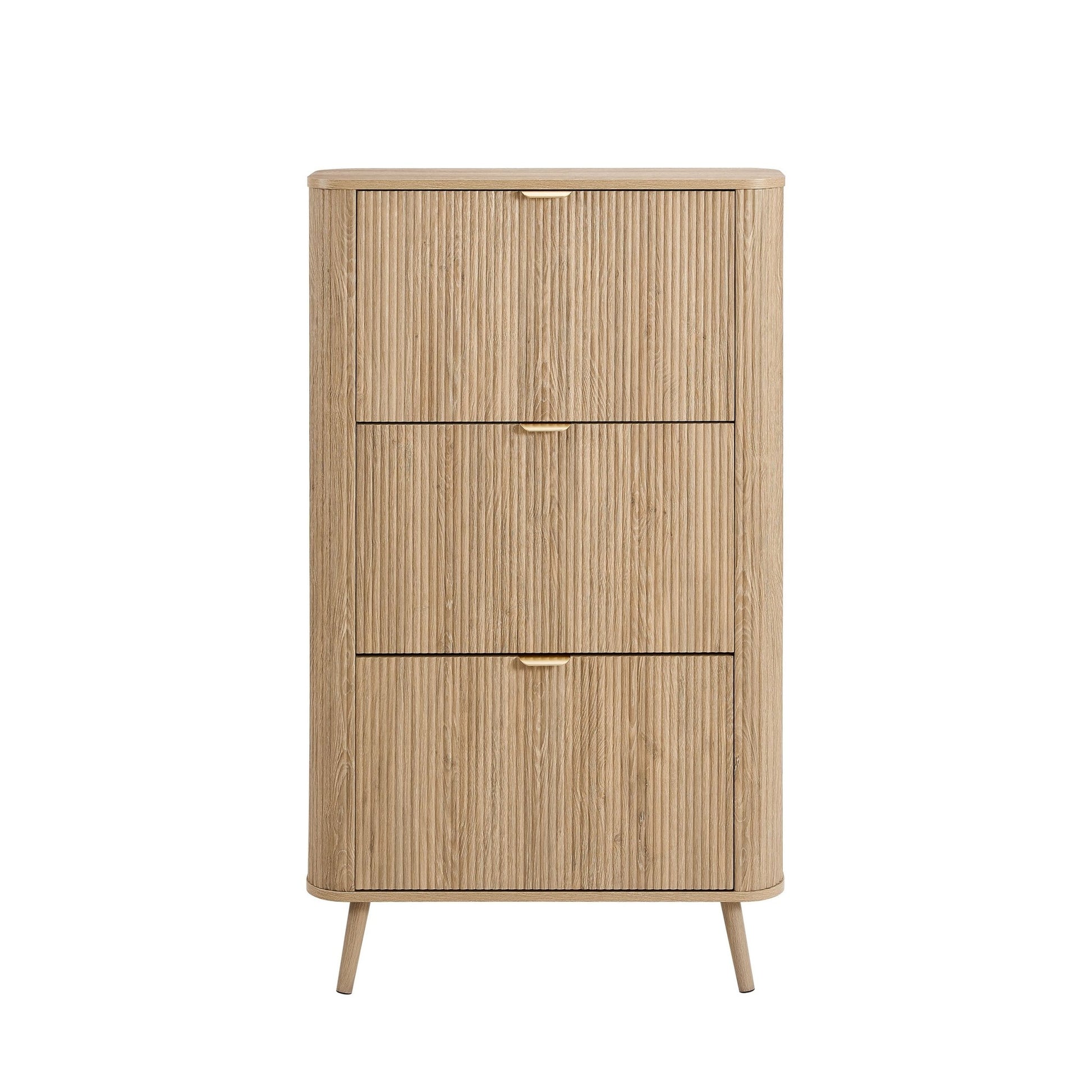 Hattie Shoe Cabinet - Light Wood - DUSK