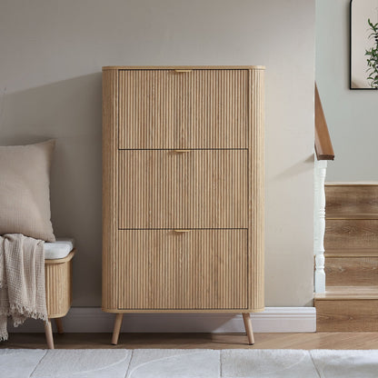 Hattie Shoe Cabinet - Light Wood - DUSK