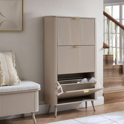 Hattie Shoe Cabinet - Taupe - DUSK