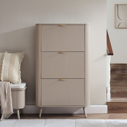 Hattie Shoe Cabinet - Taupe - DUSK