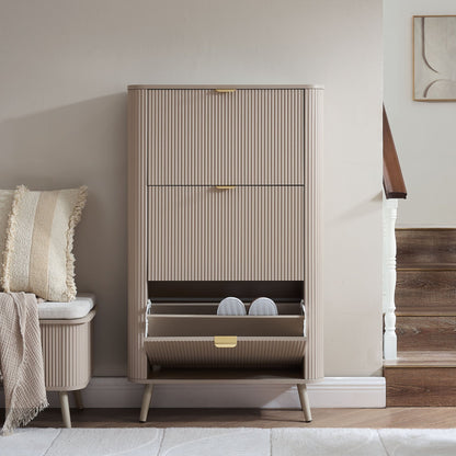 Hattie Shoe Cabinet - Taupe - DUSK