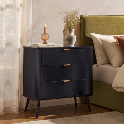 Hattie Small 3 Drawer Chest - Midnight - DUSK