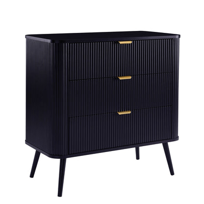 Hattie Small 3 Drawer Chest - Midnight - DUSK