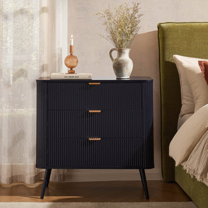 Hattie Small 3 Drawer Chest - Midnight - DUSK