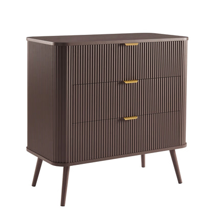 Hattie Small 3 Drawer Chest - Mocha - DUSK