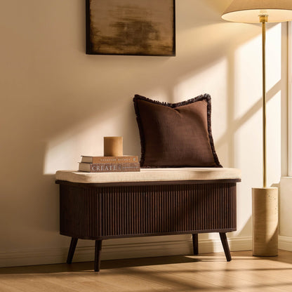 Hattie Storage Bench - Walnut - DUSK