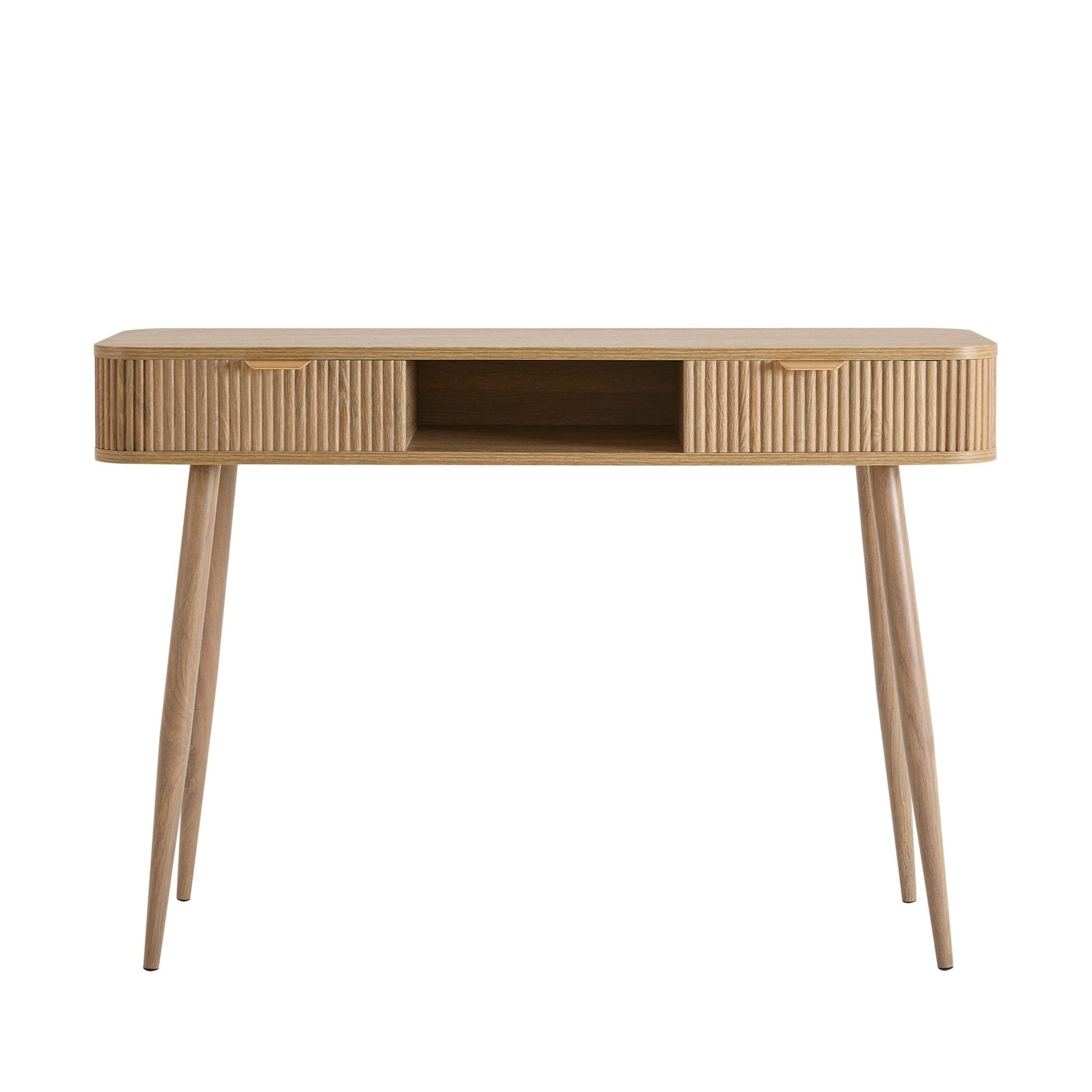 Hattie Storage Dressing Table - Light Wood - DUSK