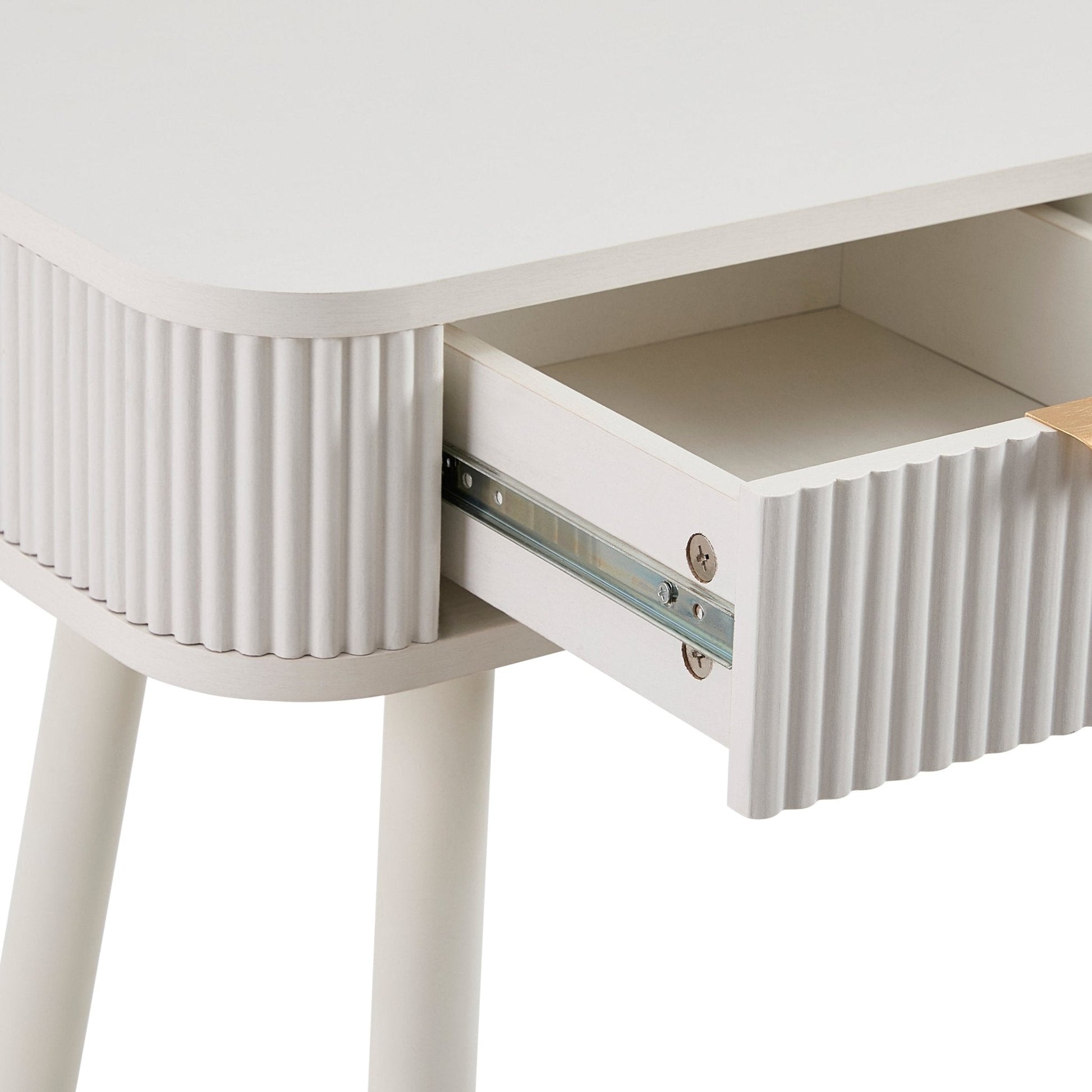 Hattie Storage Dressing Table - Warm White - DUSK