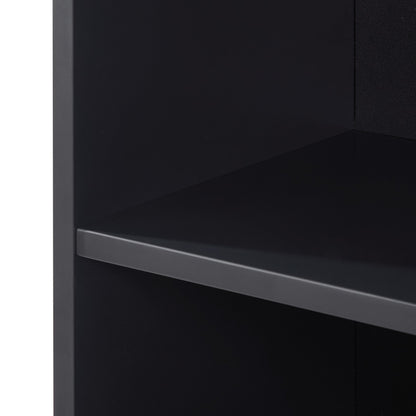 Hattie Tall Bathroom Storage Cabinet - Black - DUSK