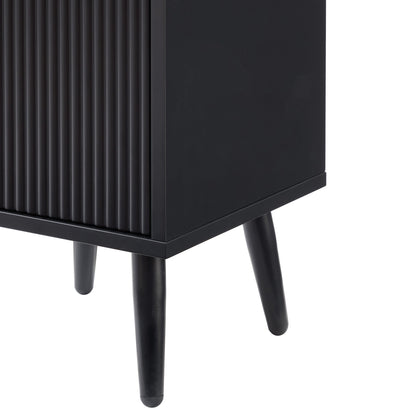 Hattie Tall Bathroom Storage Cabinet - Black - DUSK