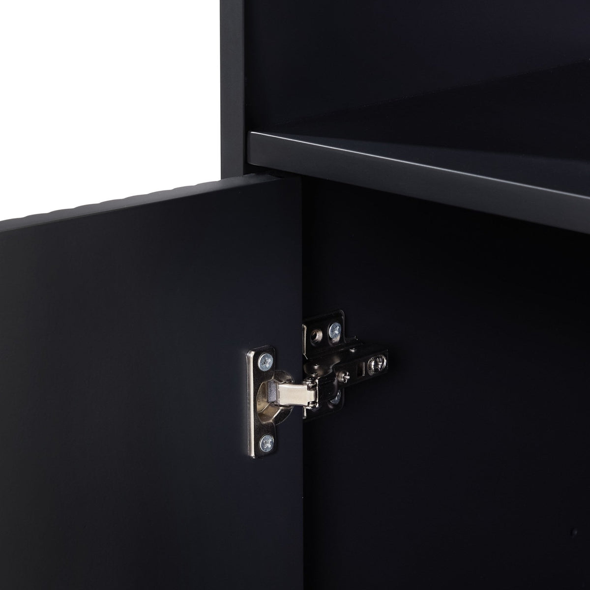Hattie Tall Bathroom Storage Cabinet - Black - DUSK