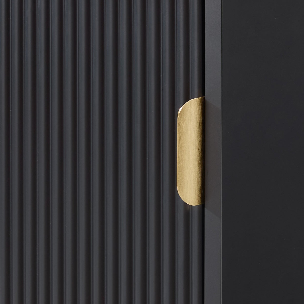 Hattie Tall Bathroom Storage Cabinet - Black - DUSK